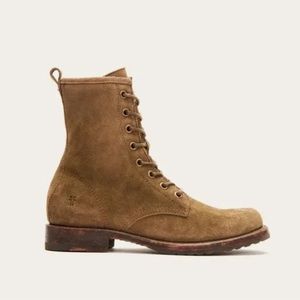 Frye Veronica Combat Boot Sage Suede